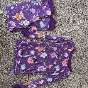 Little Sleepies Purple Floral Kids Pajama Set
